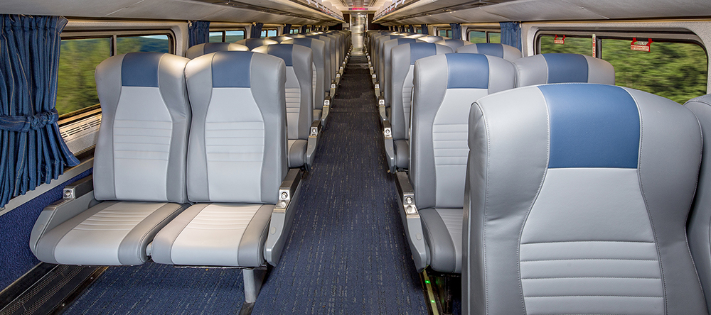 Business class train seats