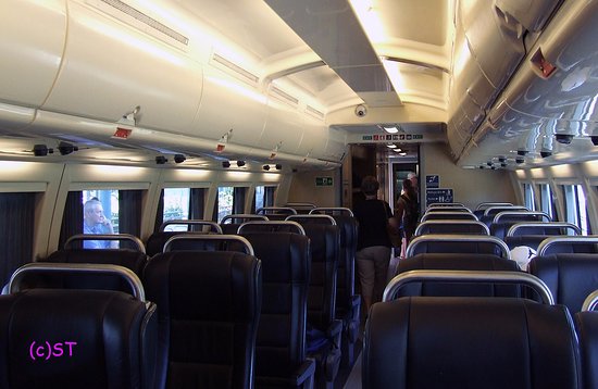 Premium class train interior